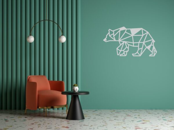 Cadre Tableau Linexa Inspiration le design métallique artistique animal origami ours