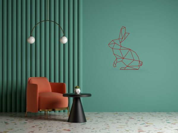 Cadre Tableau Linexa Inspiration le design métallique artistique animal lapin