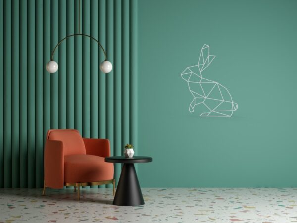 Cadre Tableau Linexa Inspiration le design métallique artistique animal lapin