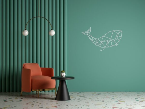 Cadre Tableau Linexa Inspiration le design métallique artistique animal baleine