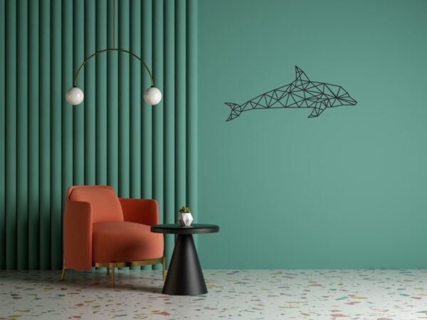 Cadre Tableau Linexa Inspiration le design métallique artistique animal dauphin