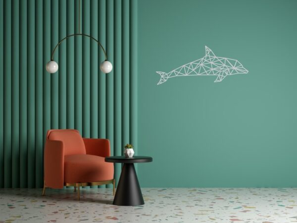 Cadre Tableau Linexa Inspiration le design métallique artistique animal dauphin