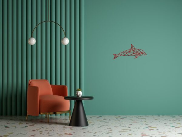 Cadre Tableau Linexa Inspiration le design métallique artistique animal dauphin