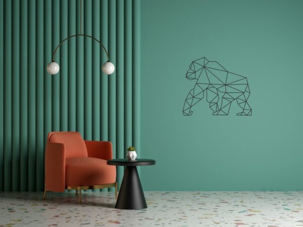 Cadre Tableau Linexa Inspiration le design métallique artistique animal gorille