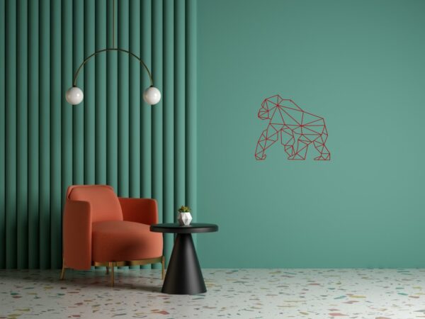 Cadre Tableau Linexa Inspiration le design métallique artistique animal gorille