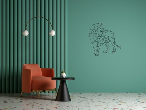 Cadre Tableau Linexa Inspiration le design métallique artistique animal lion