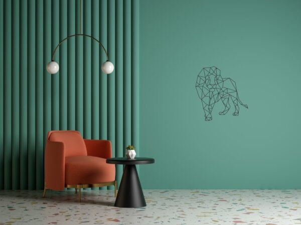 Cadre Tableau Linexa Inspiration le design métallique artistique animal lion