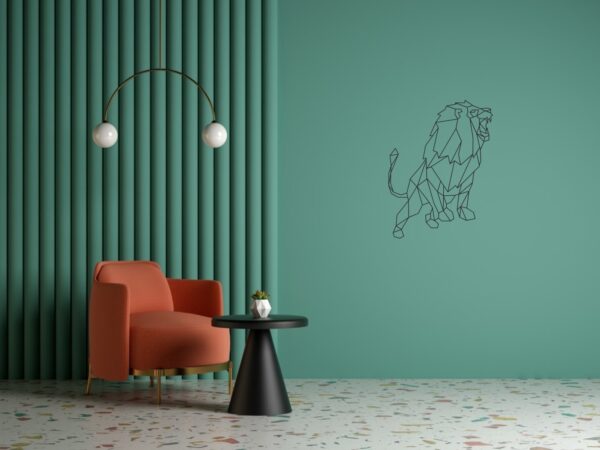 Cadre Tableau Linexa Inspiration le design métallique artistique animal lion