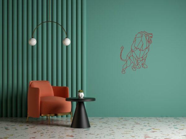 Cadre Tableau Linexa Inspiration le design métallique artistique animal lion