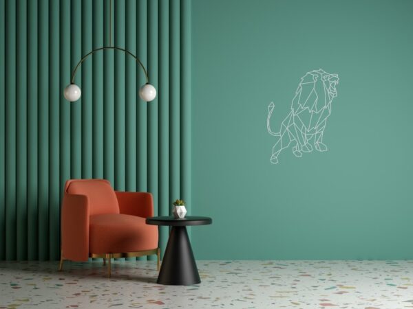 Cadre Tableau Linexa Inspiration le design métallique artistique animal lion