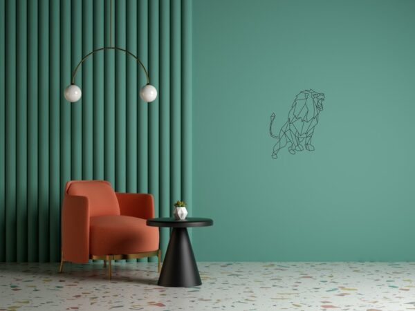 Cadre Tableau Linexa Inspiration le design métallique artistique animal lion