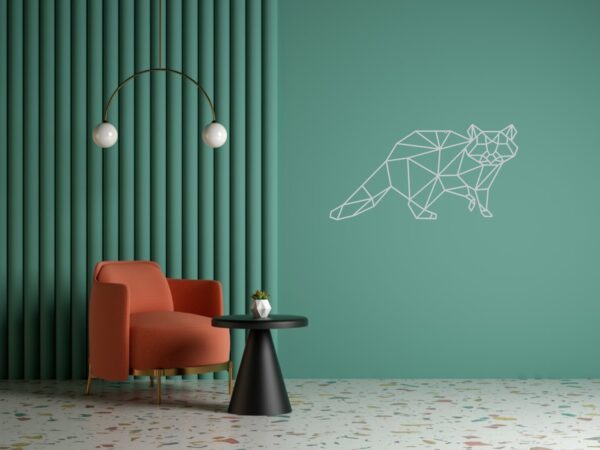 Cadre Tableau Linexa Inspiration le design métallique artistique animal raton laveur