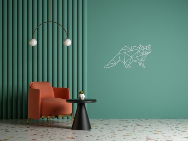 Cadre Tableau Linexa Inspiration le design métallique artistique animal raton laveur