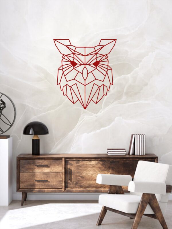 Cadre Tableau Linexa Inspiration design métallique artistique animal hibou